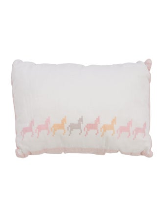 Hermès Cheval Pixel Throw Pillow
