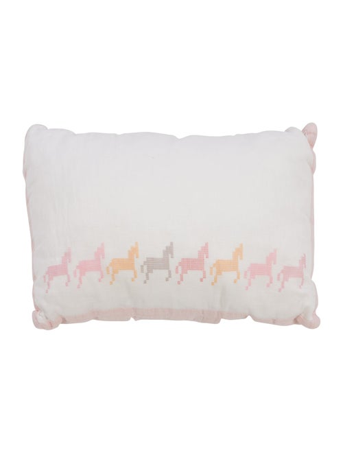 Hermès Cheval Pixel Throw Pillow