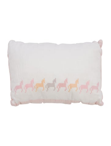 Hermès Throws Cheval Pixel Throw Pillow