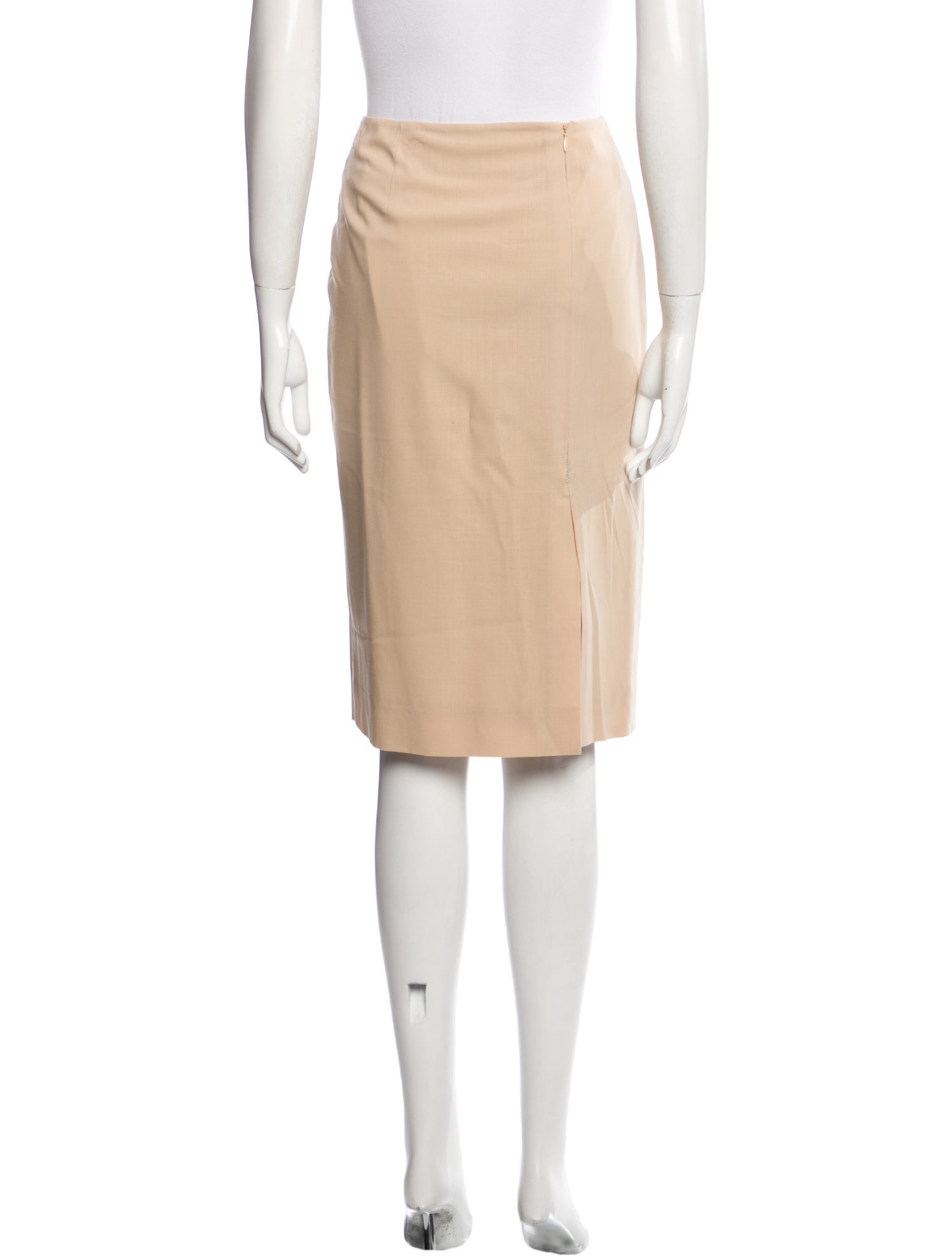 Hermès Virgin Wool Knee-Length Skirt