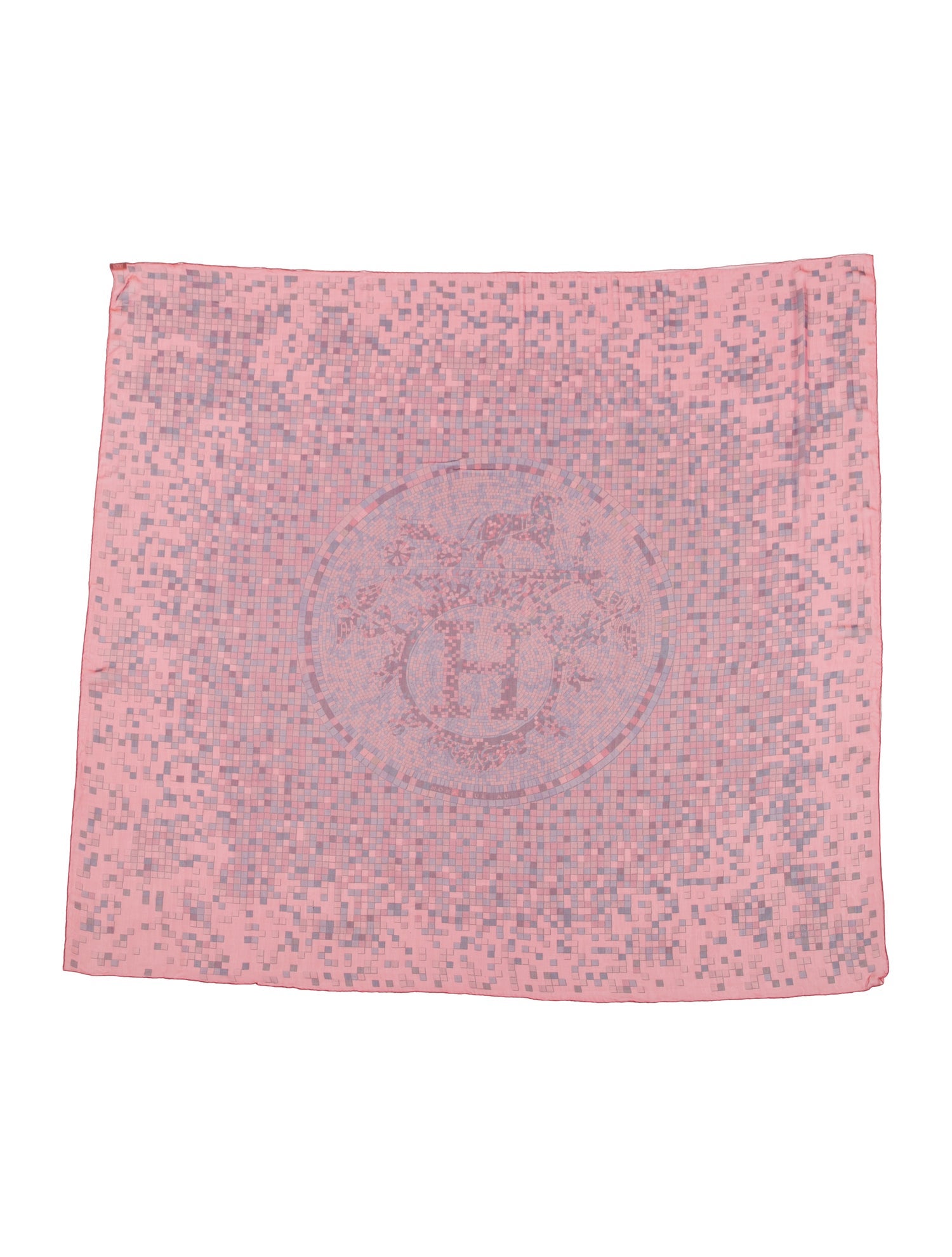 Hermès Mosaique Au 24 Mousseline Silk Scarf