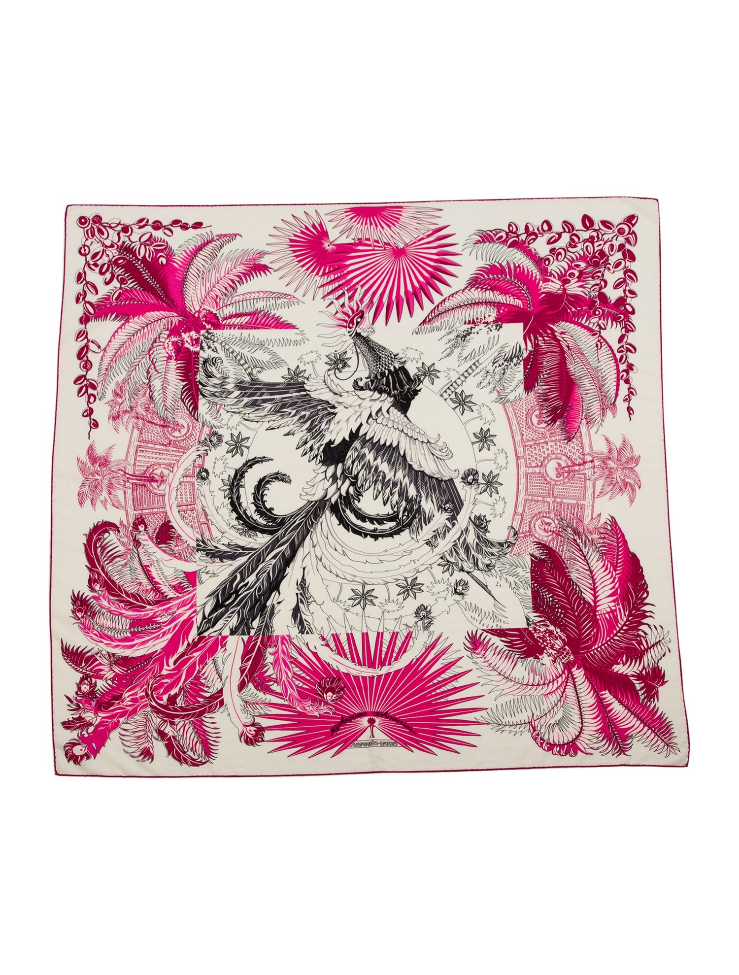 Hermès Mythiques Phoenix Coloriage Cashmere Shawl