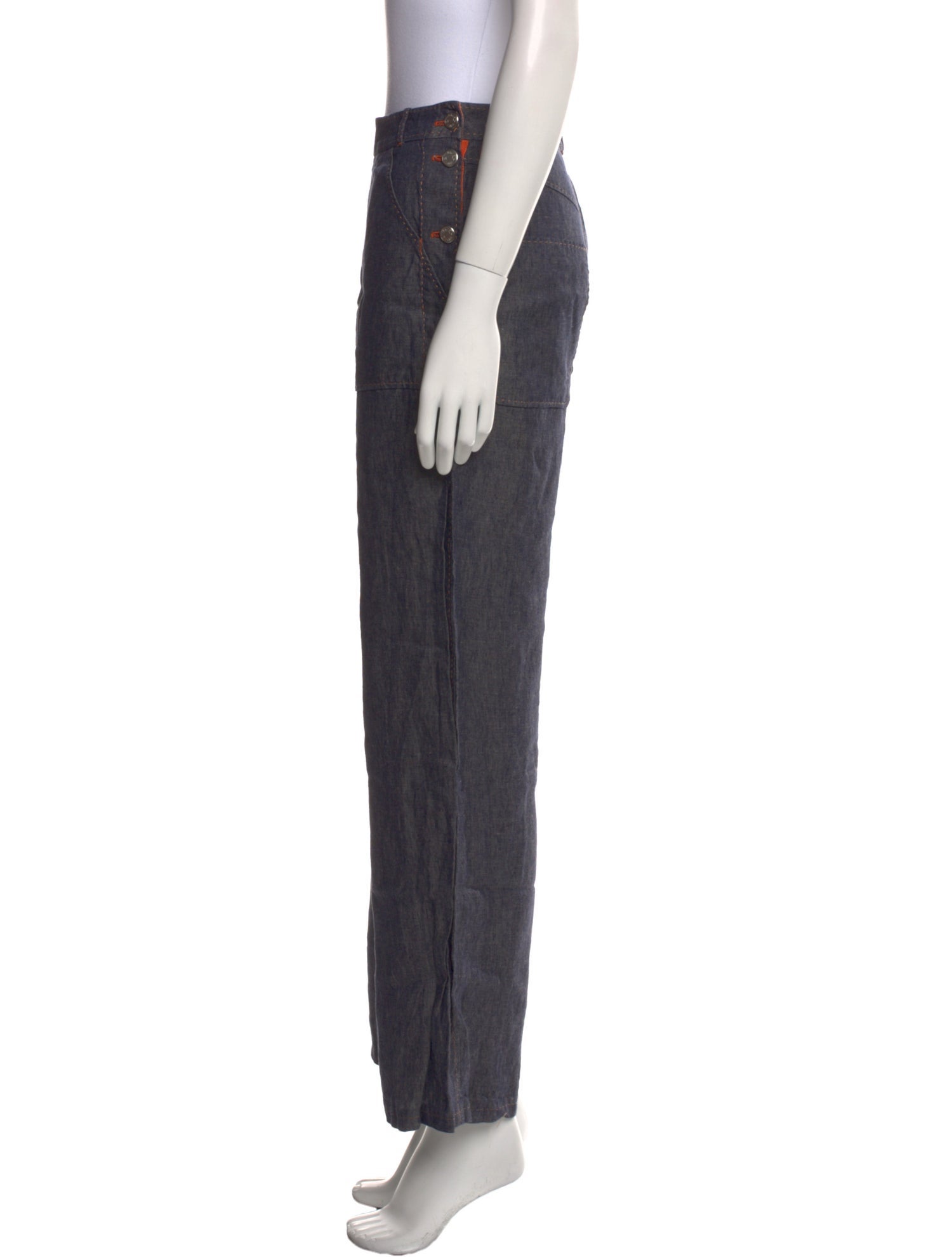 Hermès Linen Wide Leg Pants