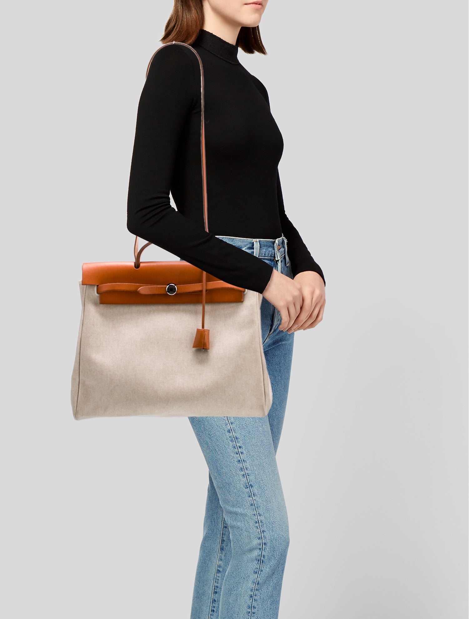 Hermès Toile H & Vache Hunter Herbag 39