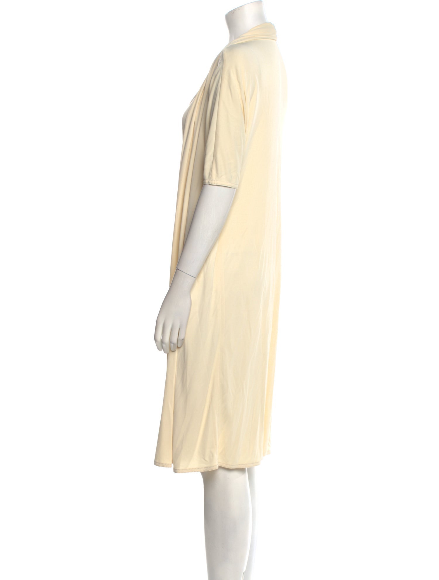 Hermès Scoop Neck Knee-Length Dress