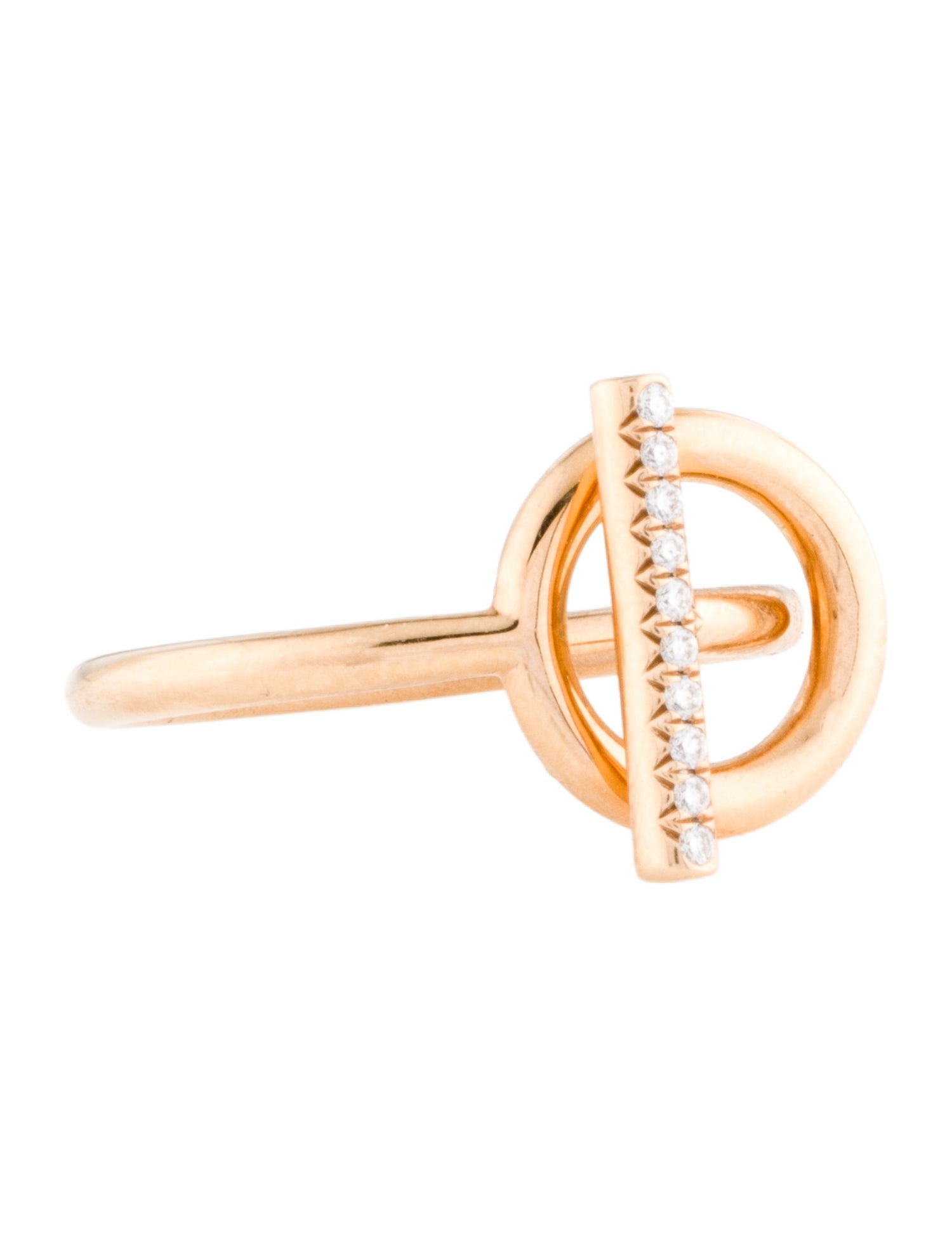 Hermès 18K Diamond Echappee Ring, Small Model