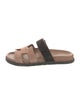 Hermès Chypre Suede Slides