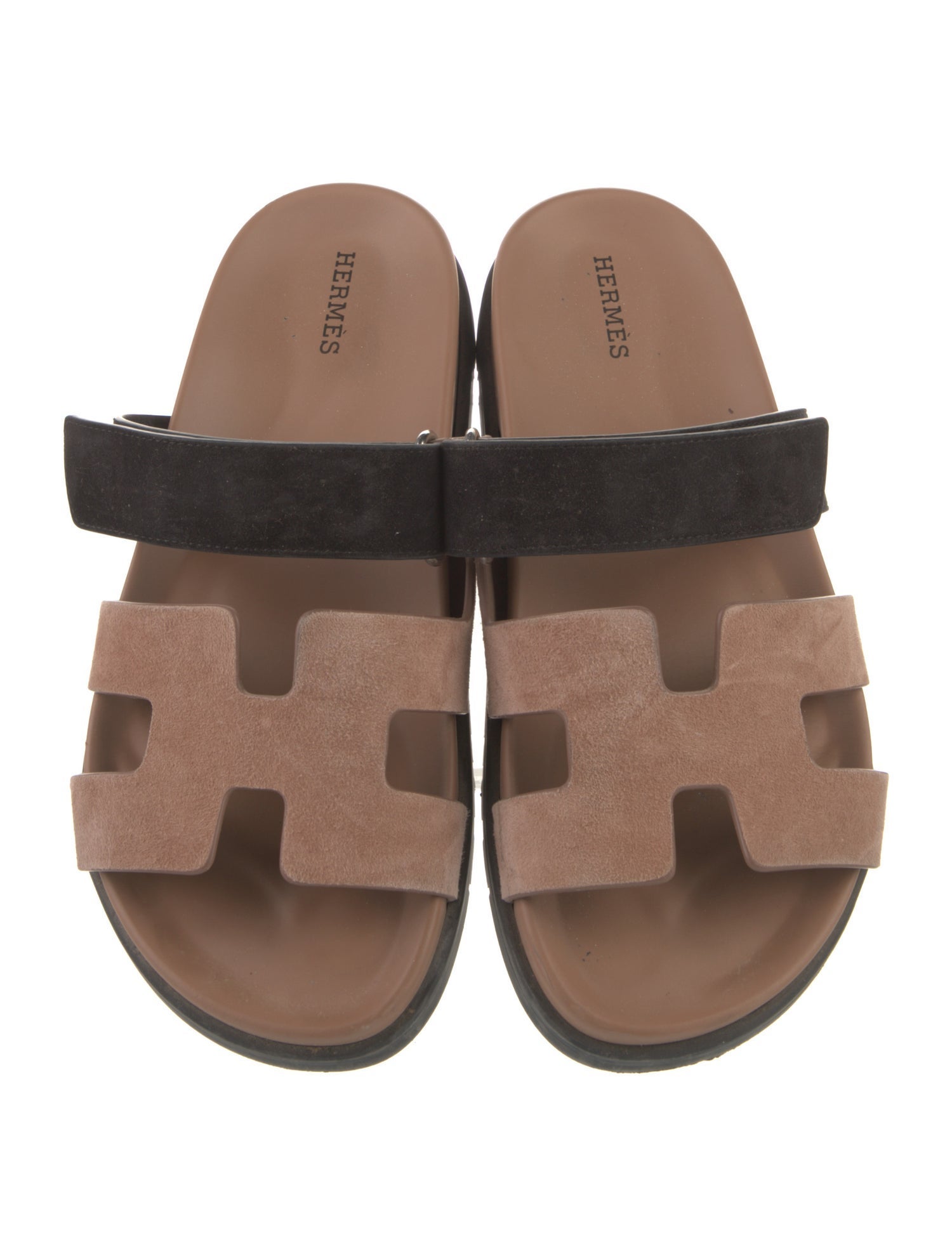 Hermès Chypre Suede Slides
