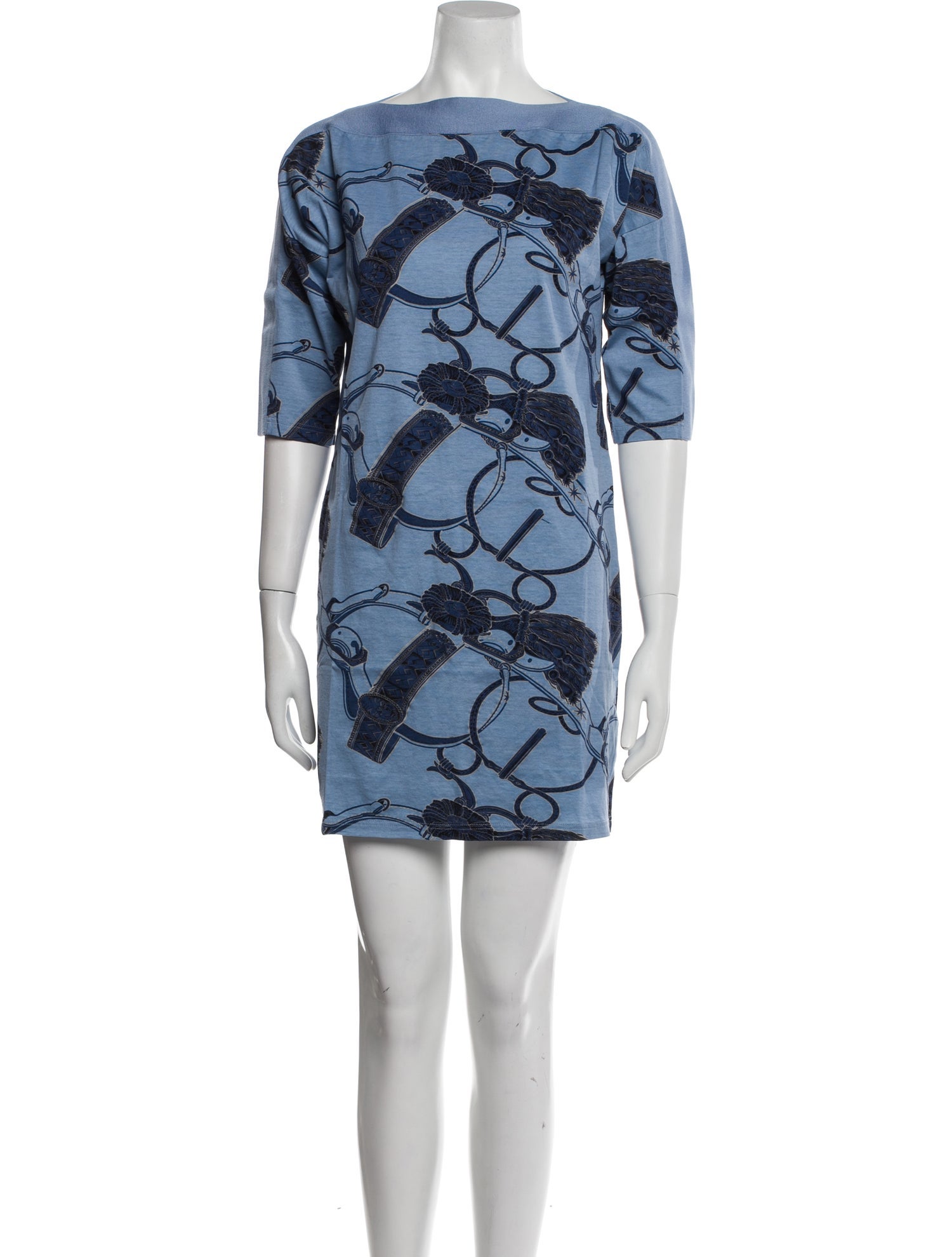 Hermès Printed Mini Dress