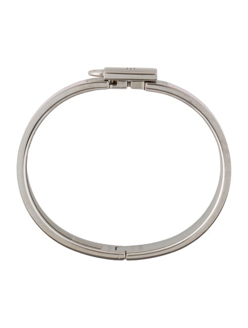 Hermès Enamel Clic Cadenas Bangle Bracelet