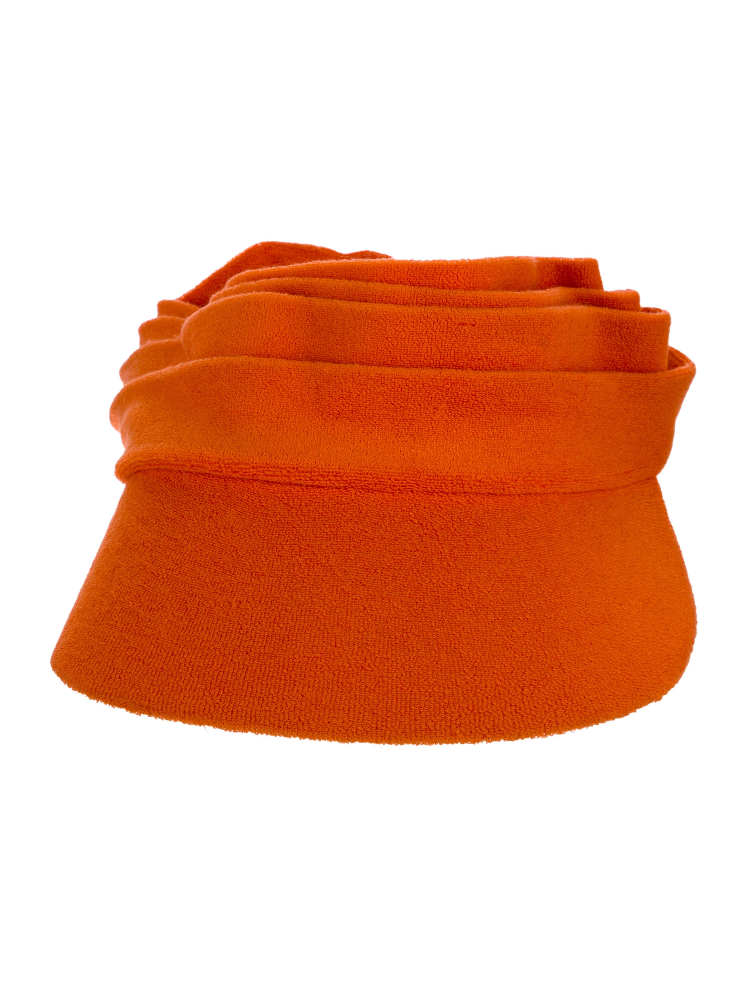 Hermès Terry Cloth Pleated Visor