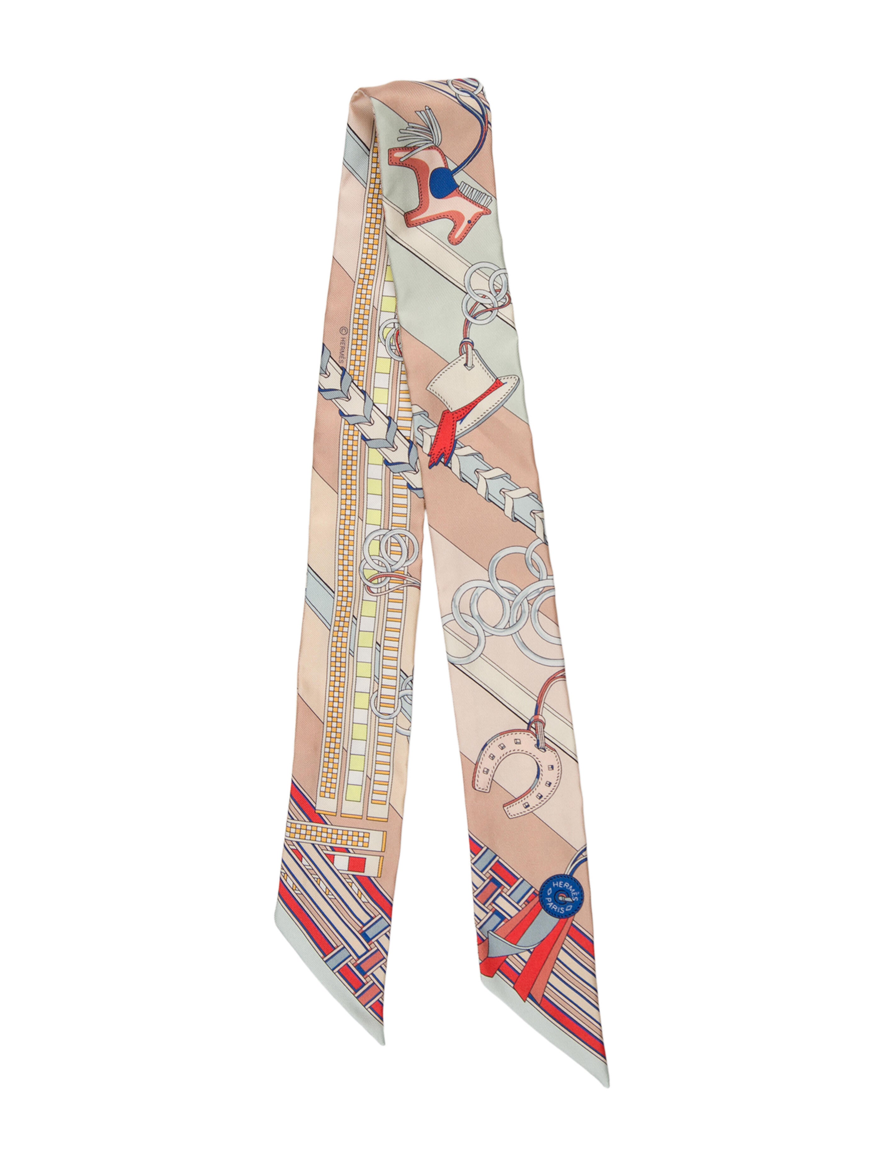 Chrome Hearts Foti Printed Bandana - Red Scarves and Shawls
