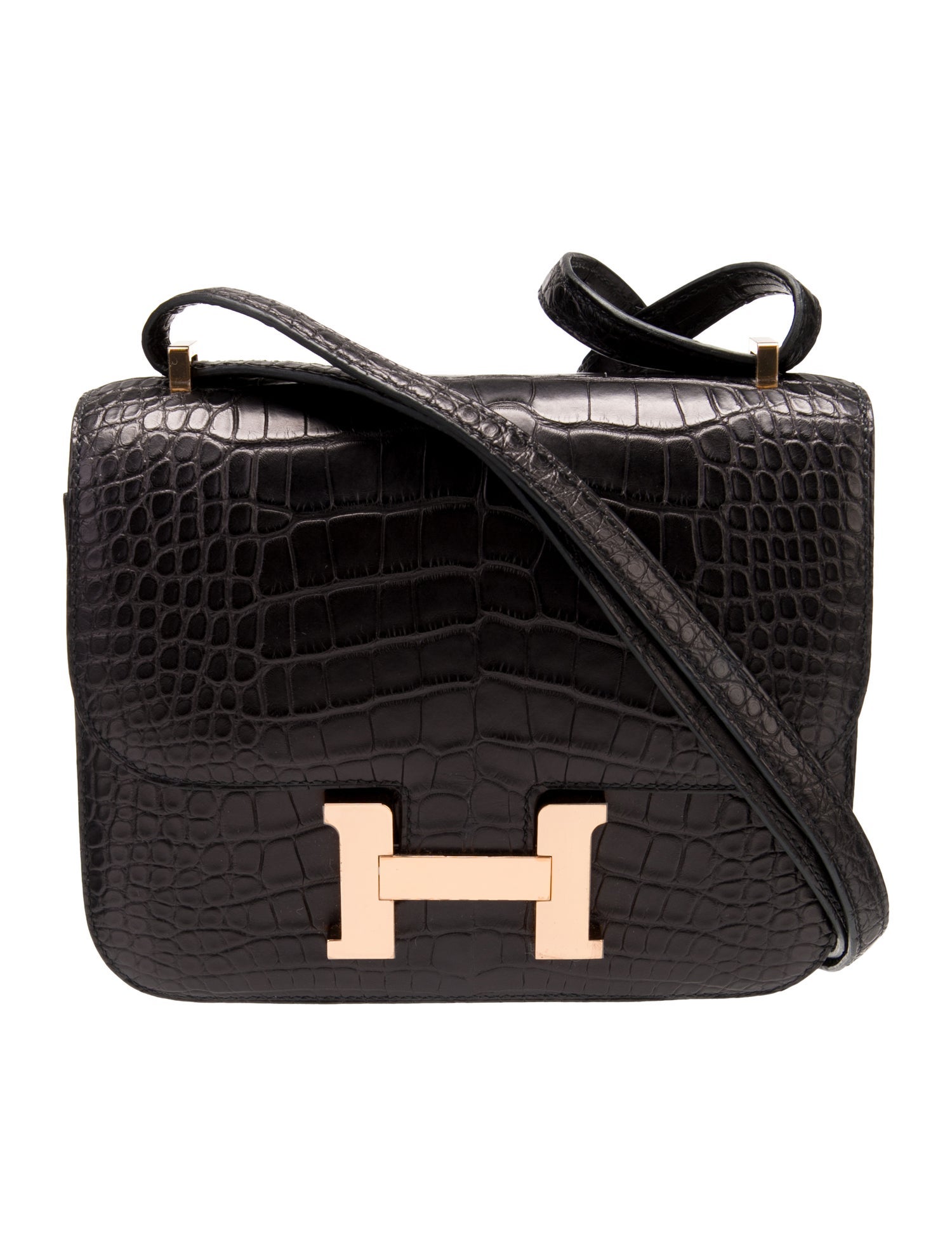 Hermès Matte Alligator Mini Constance 18