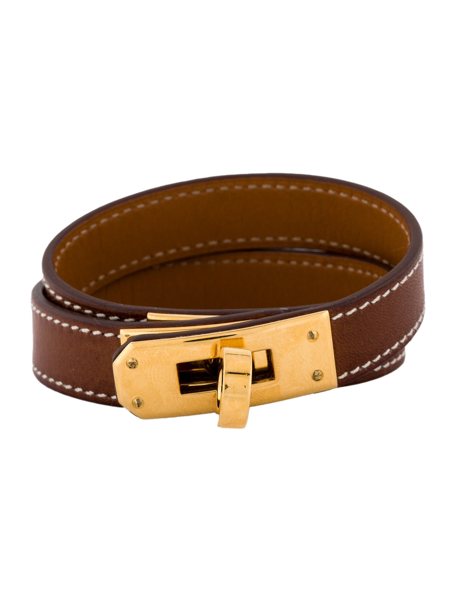 Hermès Leather Kelly Double Tour Bracelet