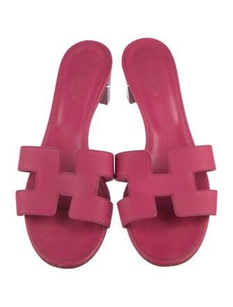 Hermès Oasis Leather Slides