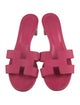 Hermès Oasis Leather Slides