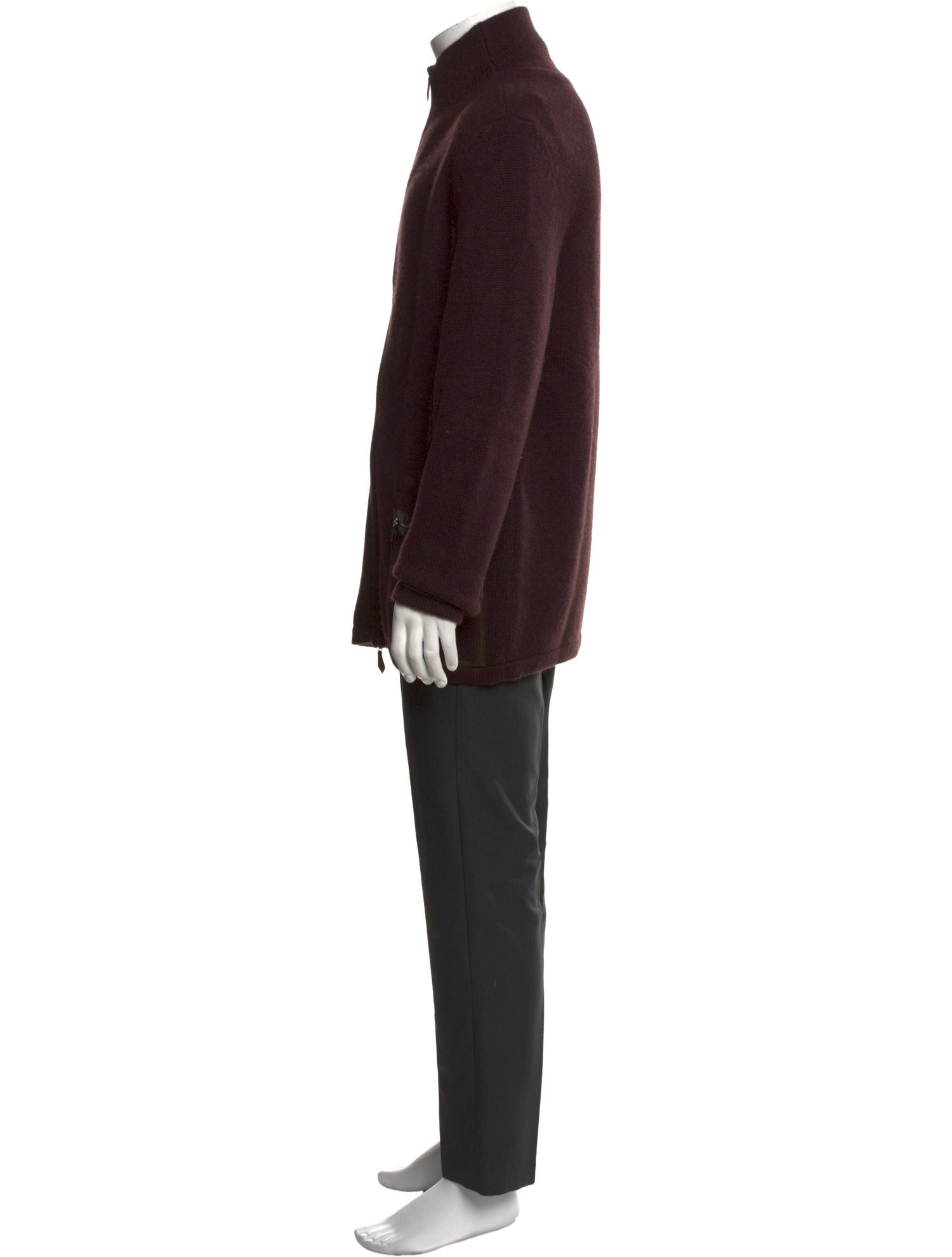 Hermès Turtleneck Long Sleeve Cardigan