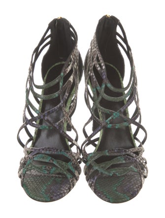 Hermès Python Slingback Sandals