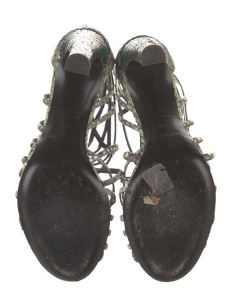 Hermès Python Slingback Sandals