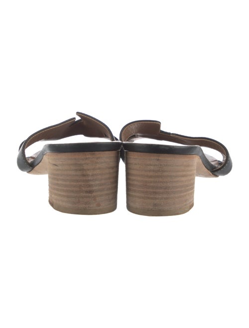 Hermès Oasis H Leather Slides