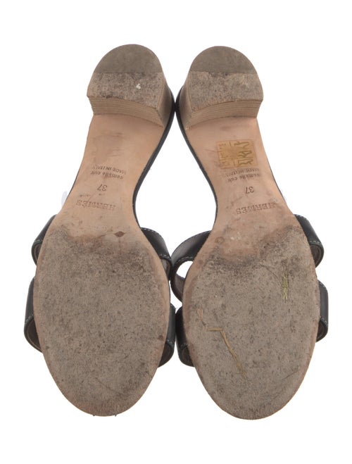 Hermès Oasis H Leather Slides