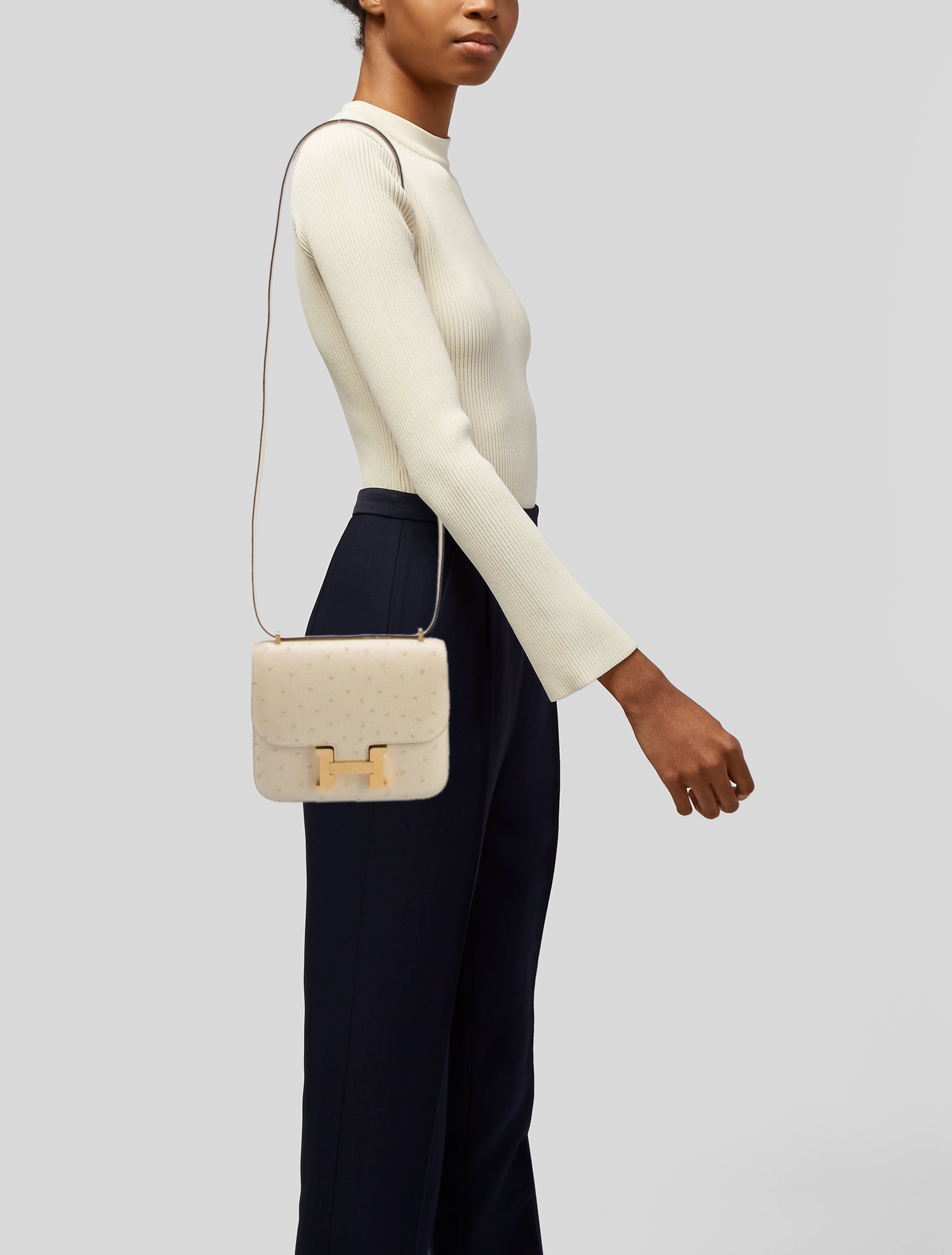 Hermès Ostrich Mini Constance 18