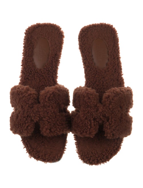 Hermès Shearling Oran Shearling Slides