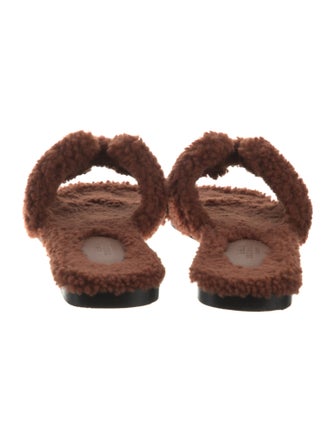 Hermès Shearling Oran Shearling Slides