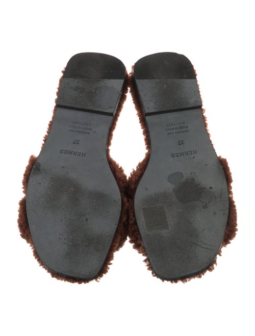 Hermès Shearling Oran Shearling Slides