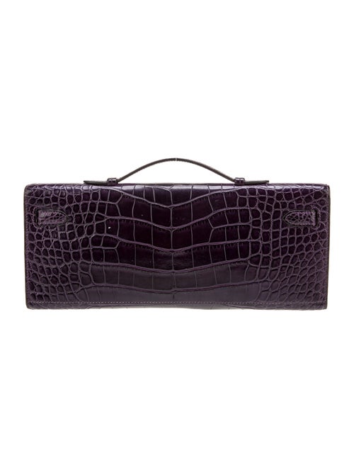 Hermès Matte Alligator Kelly Cut Pochette