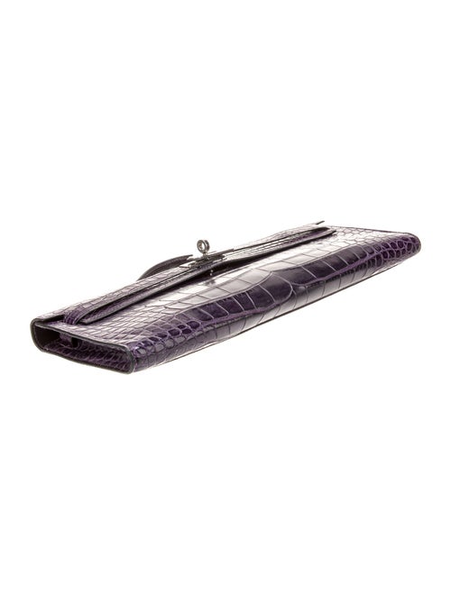 Hermès Matte Alligator Kelly Cut Pochette