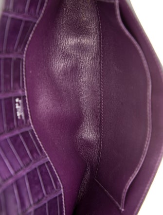 Hermès Matte Alligator Kelly Cut Pochette