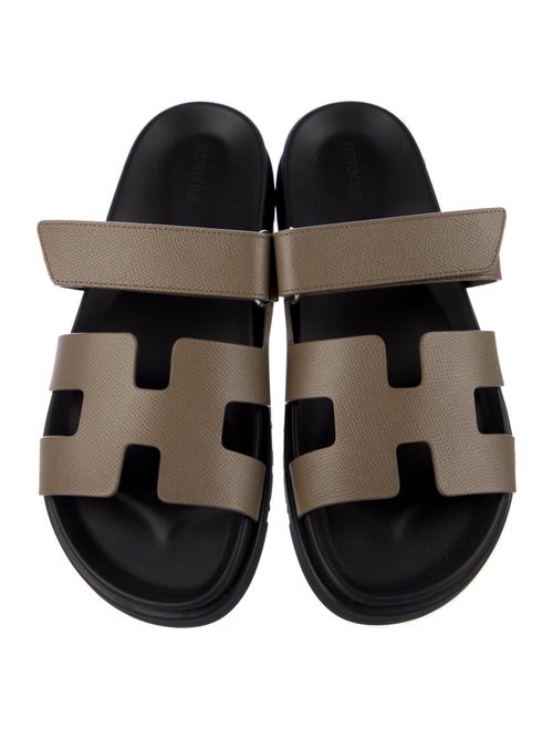 Hermès Chypre Leather Slides