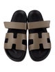 Hermès Chypre Leather Slides