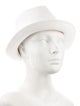 Hermès Seersucker Fedora Hat