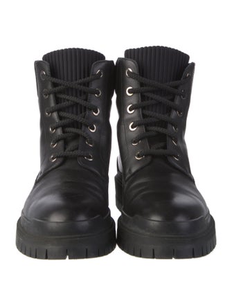 Hermès Leather Lace-Up Boots