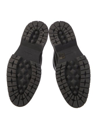 Hermès Leather Lace-Up Boots