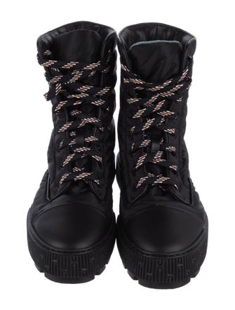 Hermès Fresh H Logo Combat Boots