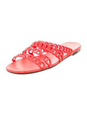 Hermès Rivage Chaîne d'Ancre Insignia Rubber Slides