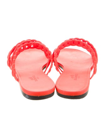 Hermès Rivage Chaîne d'Ancre Insignia Rubber Slides