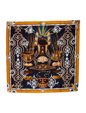Hermès Le Regard de l'Arctique Silk Scarf