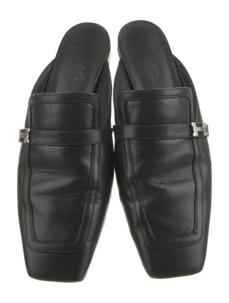 Hermès Groupie Leather Mules