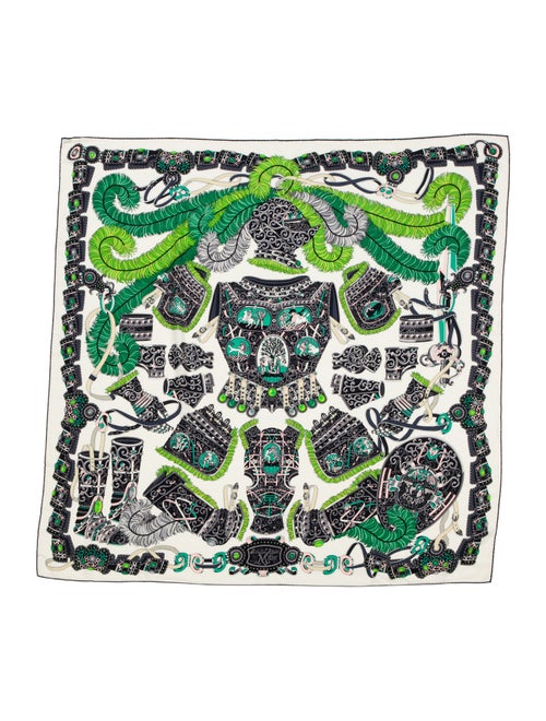 Hermès Sous L'Egide de Mars Silk Shawl