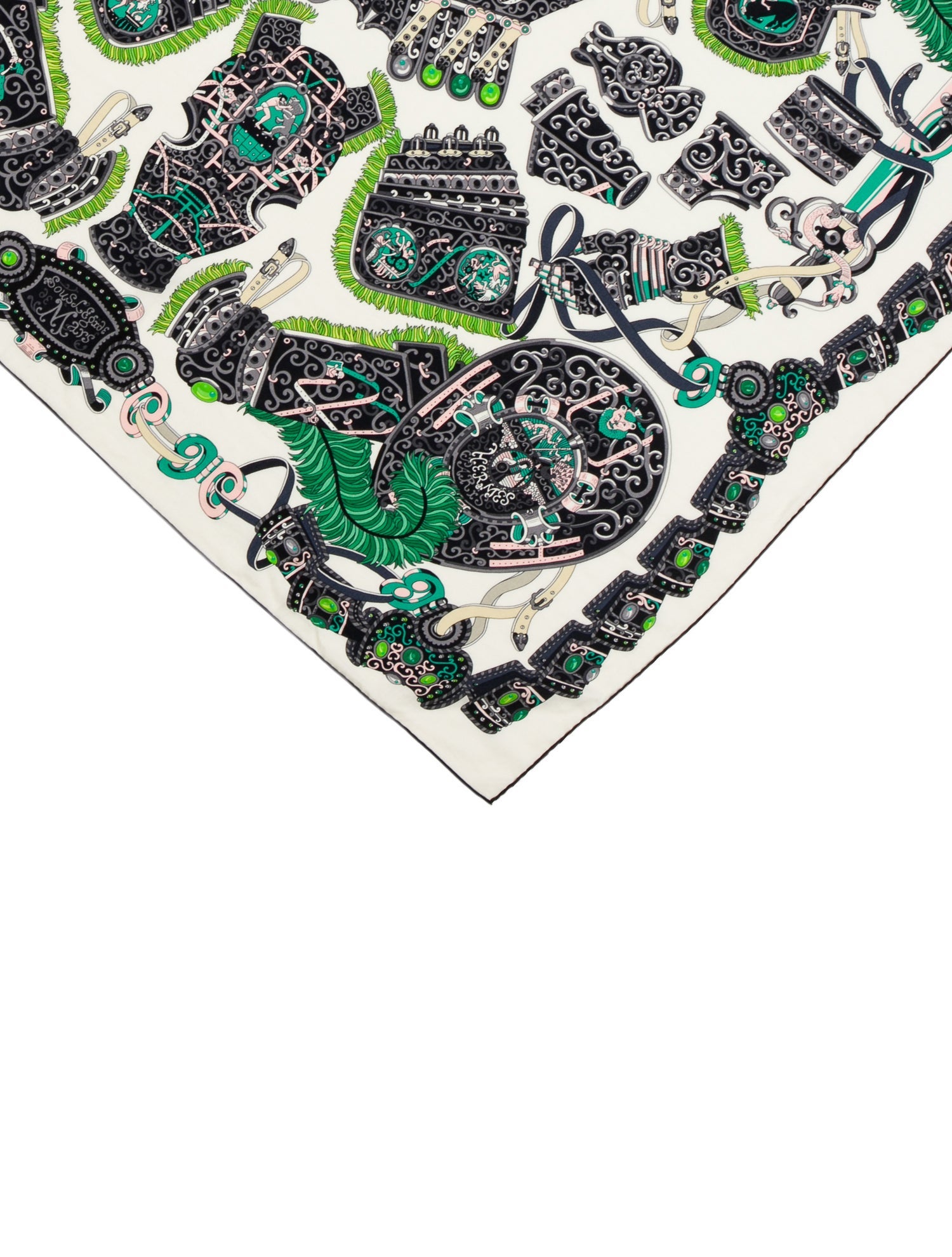 Hermès Sous L'Egide de Mars Silk Shawl