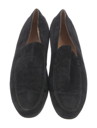 Hermès H Logo Suede Loafers