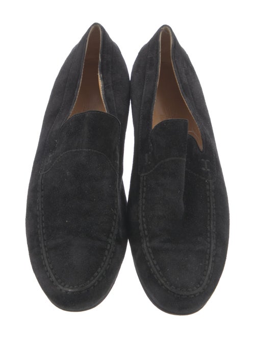 Hermès H Logo Suede Loafers