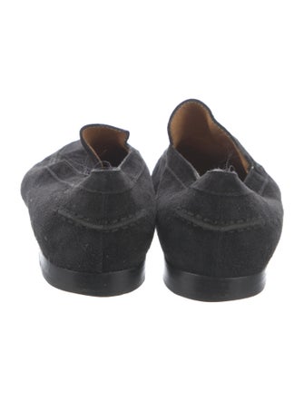 Hermès H Logo Suede Loafers