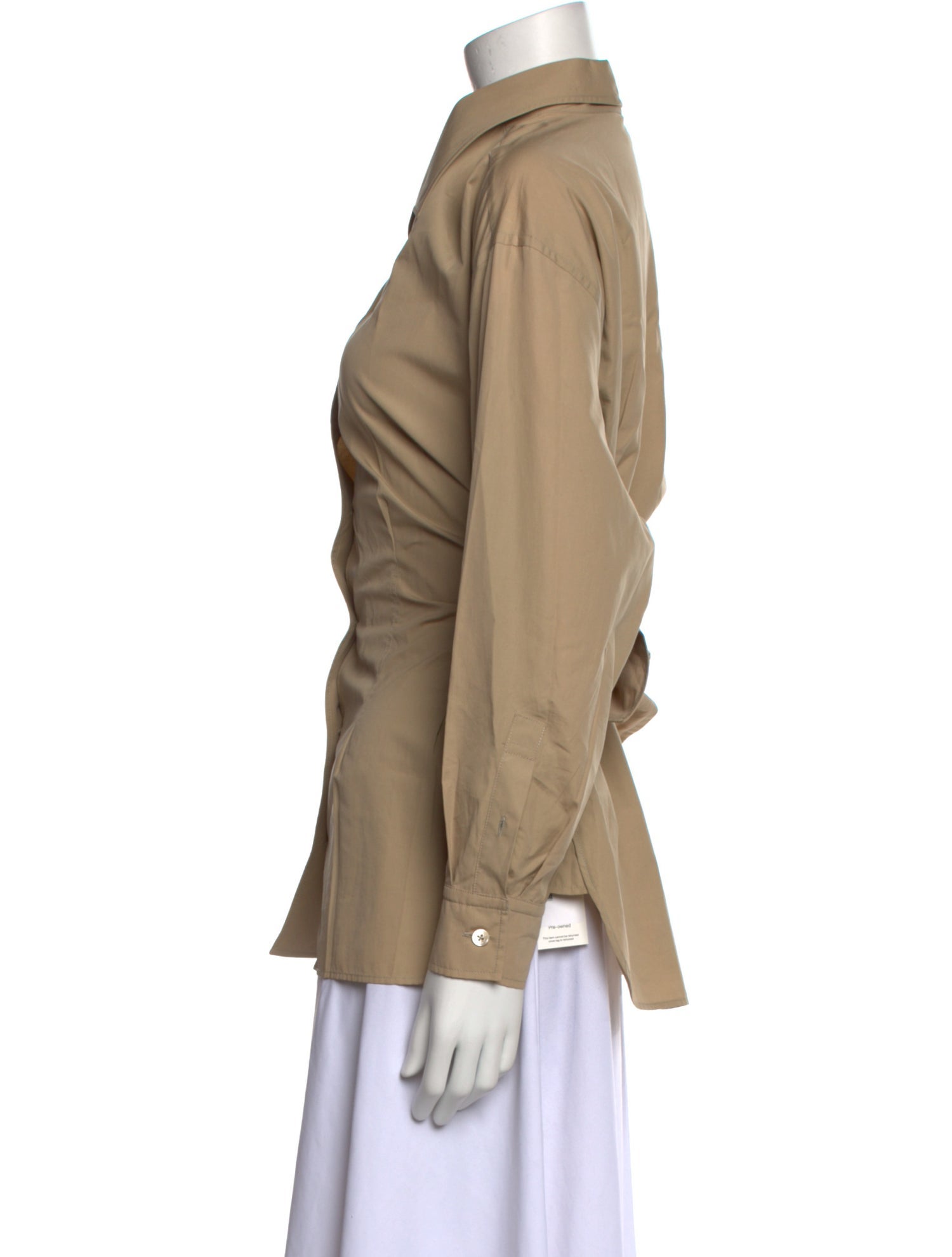 Hermès Long Sleeve Button-Up Top