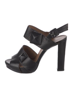 Vintage Leather Slingback Sandals