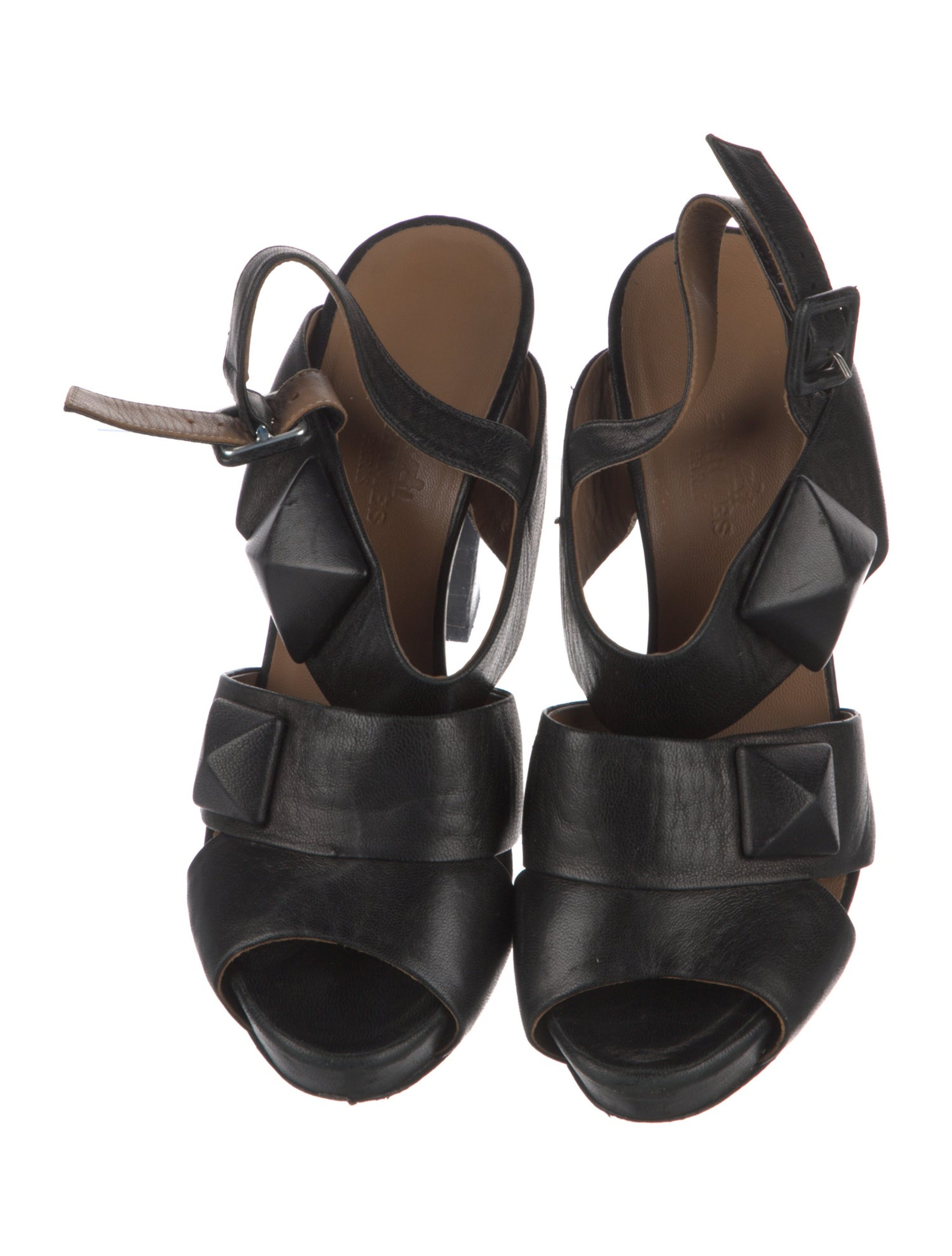 Vintage Leather Slingback Sandals